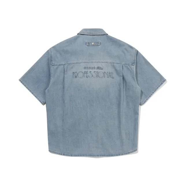 【KODAK Apparel】男女同款 短袖襯衫 RGB 牛仔襯衫 / KB606001BLK KB606001SBL