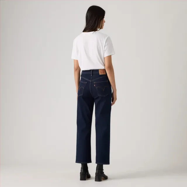 【LEVIS】Ribcage Straight Ankle高腰直筒牛仔褲 / 微彈性 女生牛仔褲 熱賣單品 72693-0285