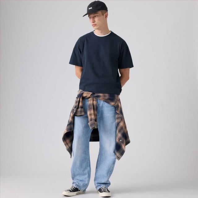 【LEVIS】Baggy Barrel繭型牛仔寬褲 男生牛仔褲 人氣新品 0057O-0009