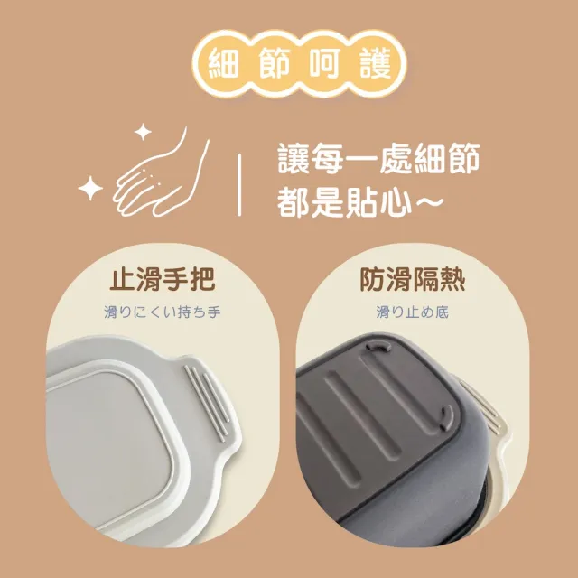 【双甡．森活】可微波專用多功能料理鍋｜長鍋x3組(微波神器)
