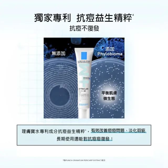 【理膚寶水】修復油痘雙星組★B5瞬效全面修復精華 30ml+全新升級淨痘無瑕極效精華+M 40ml