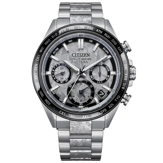 【CITIZEN 星辰】ATTESA 限量 韋禮安 廣告配戴 隱耀款 GPS光動能腕錶 錶 手錶 送禮 (CC4076-65A)
