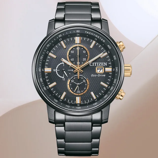 【CITIZEN 星辰】Chronograph 韋禮安配戴款 廣告款 光動能計時腕錶 錶 手錶 送禮(CA0846-81E)