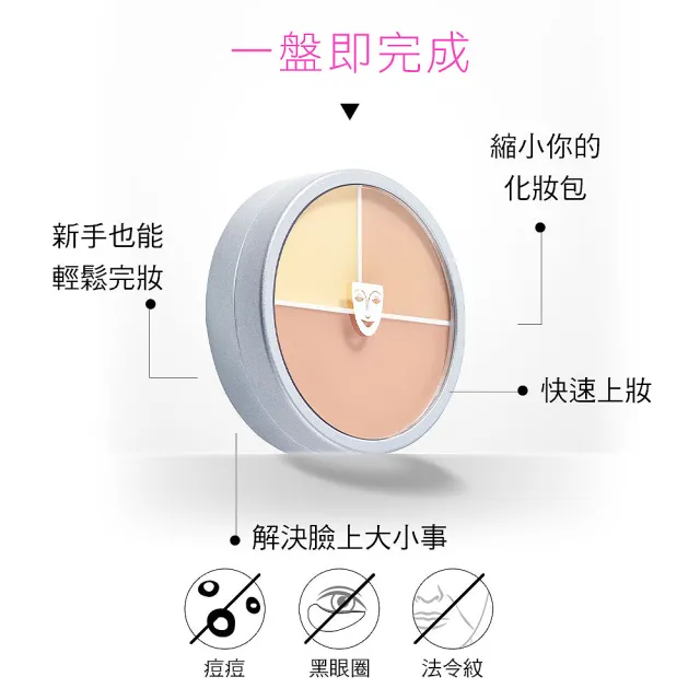 【KRYOLAN 歌劇魅影】閃耀立體光澤持妝久久組(光影塑形三效粉霜+光燦粉妝慕絲+七秒粉餅)