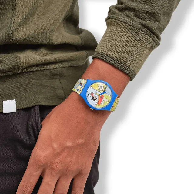 【SWATCH】SMAK! 經典手錶/史努比Snoopy聯名錶/男錶/女錶/瑞士製造 SO29Z108(41mm)
