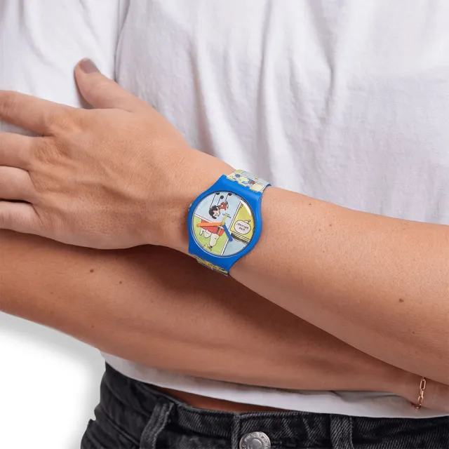 【SWATCH】SMAK! 經典手錶/史努比Snoopy聯名錶/男錶/女錶/瑞士製造 SO29Z108(41mm)