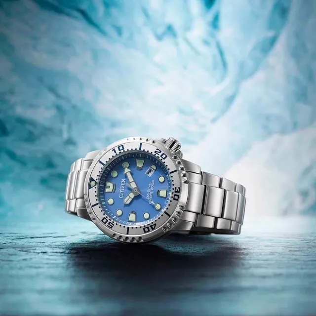【CITIZEN 星辰】PROMASTER系列 Marine 光動能潛水腕錶 推薦 送禮 畢業禮物 (BN0165-55L)