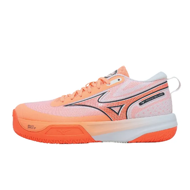 【MIZUNO 美津濃】排球鞋 Neo Jump 男女鞋 橘 黑 輕量 緩衝 回彈 運動鞋 V1GA2599-80