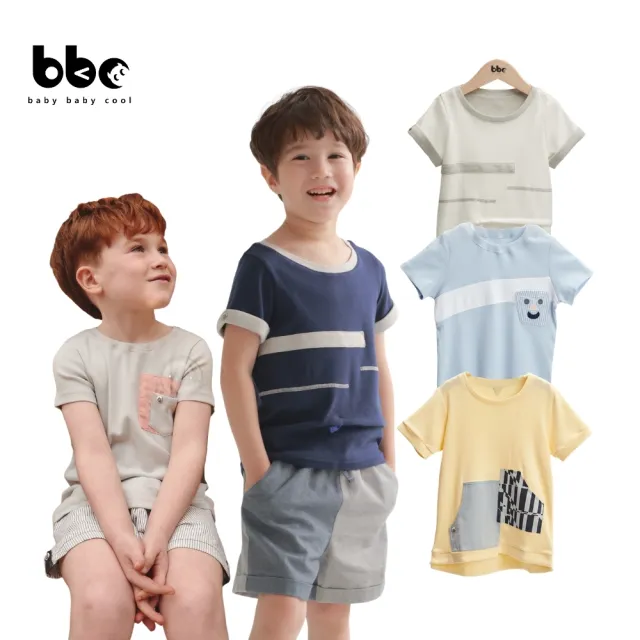 【baby baby cool】日本有機棉 男童短袖上衣 T恤 男大童上衣  (有機棉童裝 bbc童裝 嬰幼童裝 童裝)