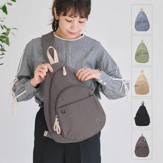 【莉莉貝】日本進口 LIZDAYS輕量水滴造型多用途腰包 (多色任選 二用 斜背 手提 單肩 後背包