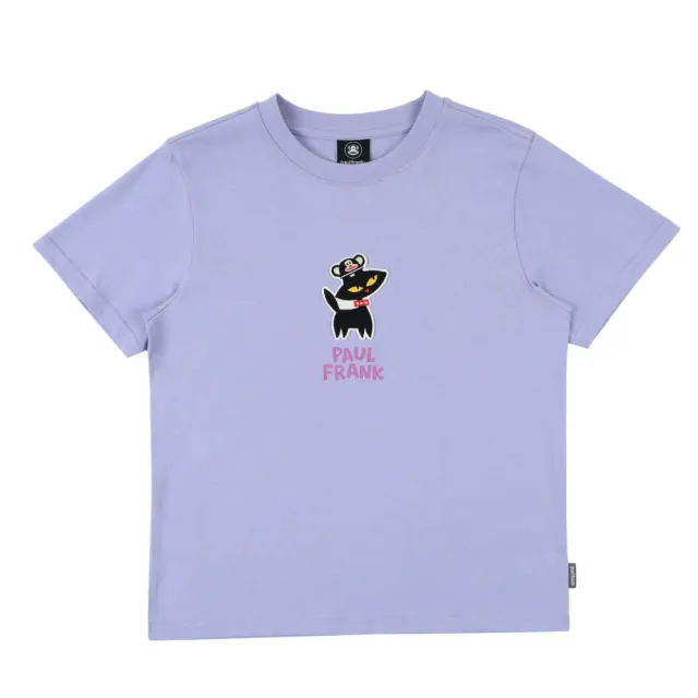 【Paul Frank 大嘴猴】女 T恤 上衣 休閒短袖 經典帽帽朋友T 淺紫(P6221001-91)