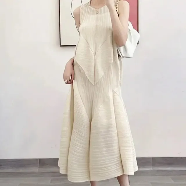 【巴黎精品】多款三宅風皺褶衣服洋裝(設計花苞裙寬鬆氣質顯瘦摺衣壓褶連身裙折衣女裙子4色k2ba67 A)