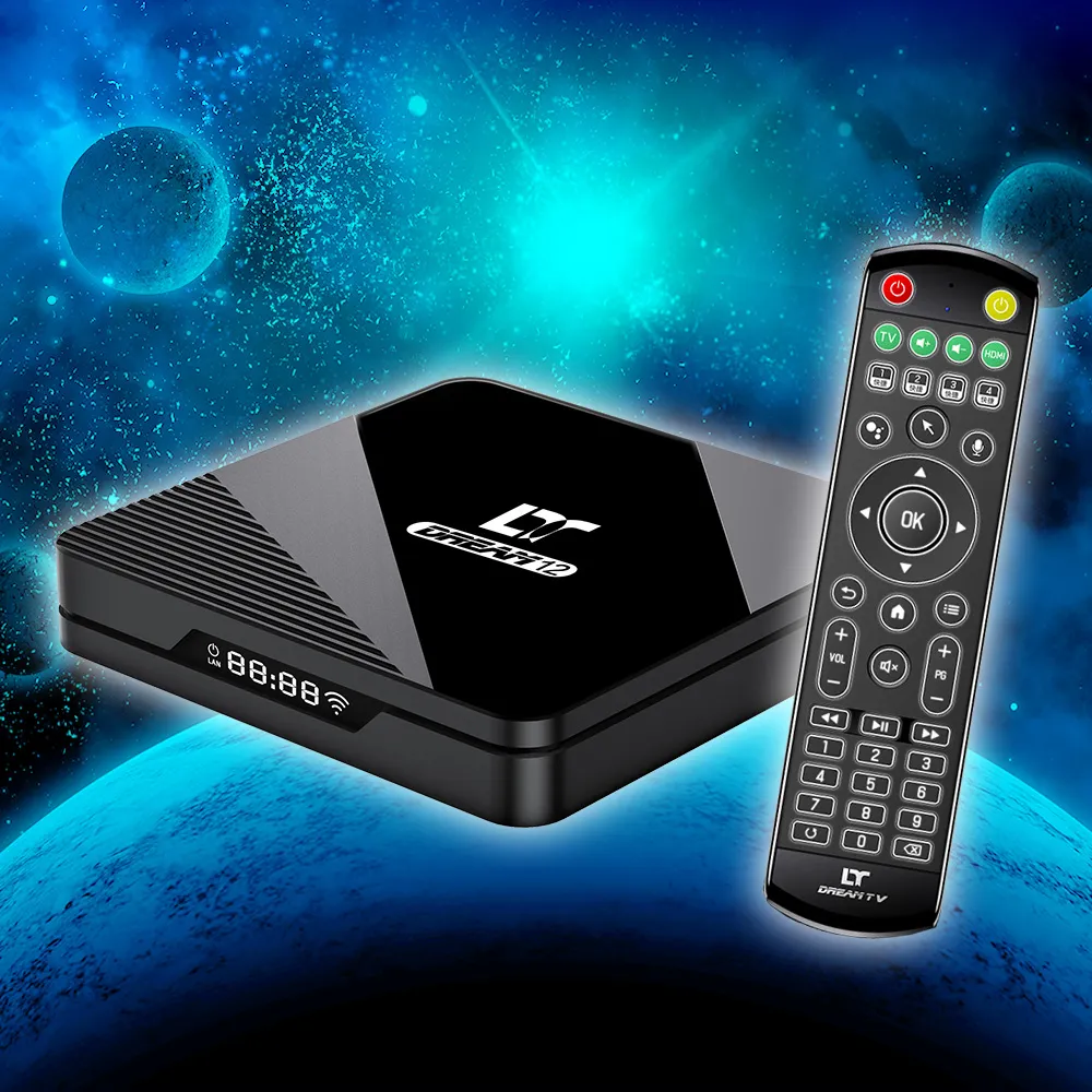 【夢想數位】DreamTV 夢想盒子12代(8K AI智慧旗艦電視盒 4+64G安卓機上盒 語音數位 小雲 易播 藍圖)