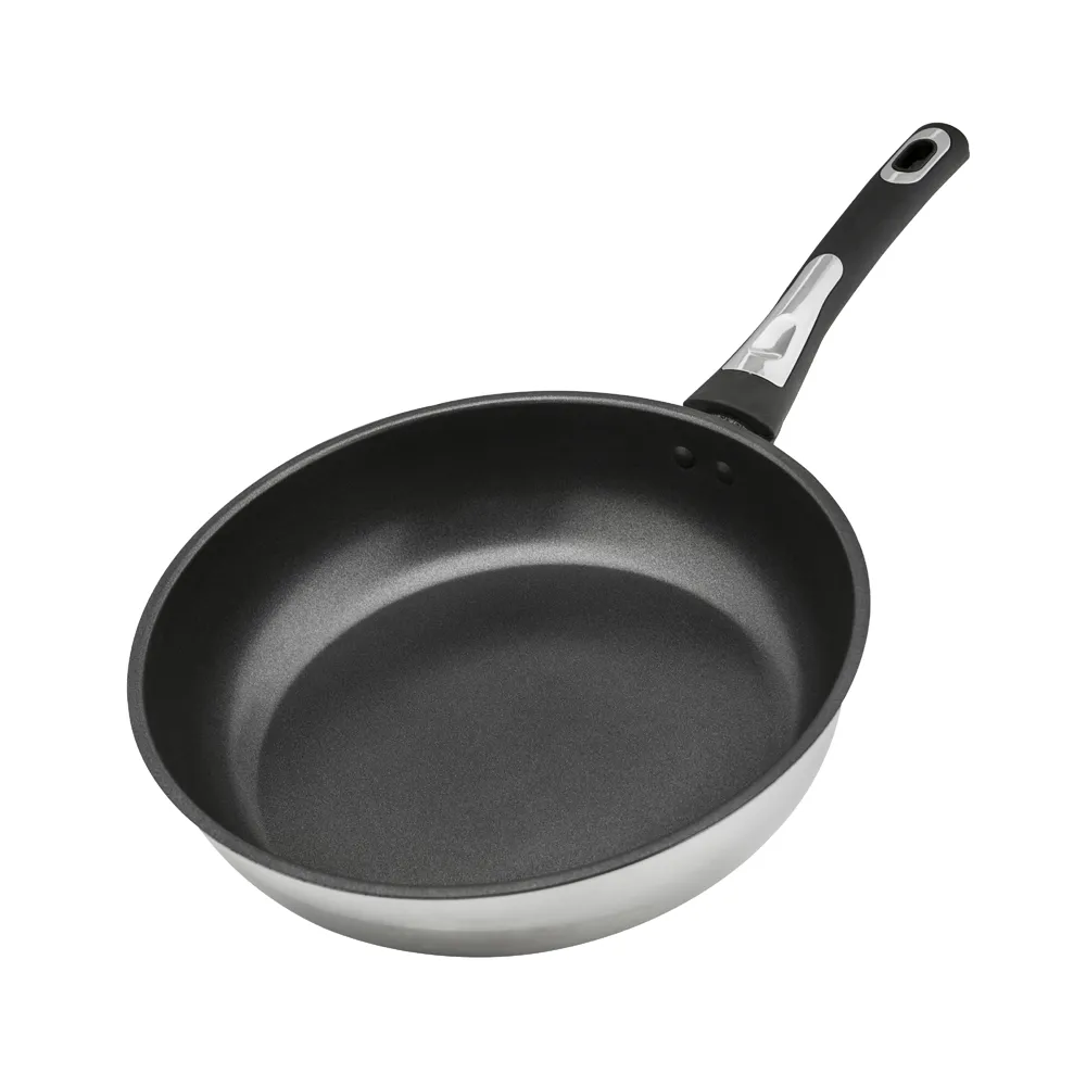 【AJIDOU 味道】不鏽鋼深型不沾平底鍋-28CM(ND-1432)