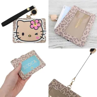 【小禮堂】雙11 Sanrio 三麗鷗 皮質造型伸縮票卡套 大臉款 Kitty 大耳狗 酷洛米 花小兔