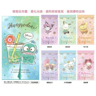 【小禮堂】Sanrio 三麗鷗 長門簾 85x150cm 蝴蝶結款 Kitty 布丁狗 雙子星