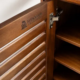 【Mahogany 瑪荷尼家具】免組裝 85X35X105 米蘭85鞋櫃NCD 全原木桃花心木 鞋櫃 M1-AT61