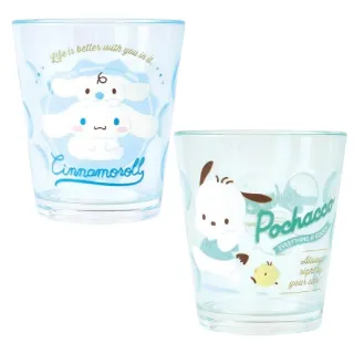 【小禮堂】Sanrio 三麗鷗 透明無把壓克力杯 200ml 好友款 Kitty 美樂蒂 布丁狗