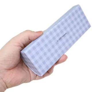【小禮堂】史努比 眼鏡盒附拭鏡布 藍裝扮款