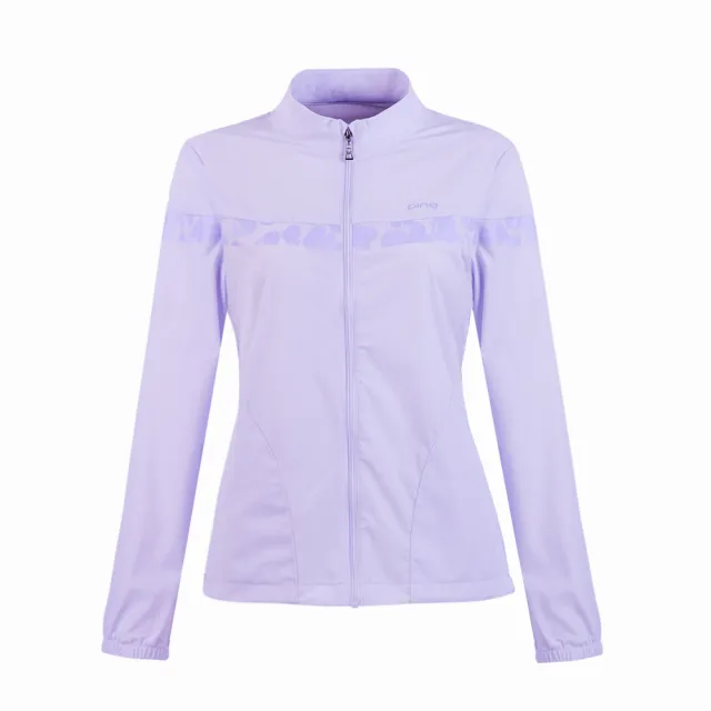 【PING】女款防潑水高爾夫立領外套-淺紫(吸濕排汗/GOLF/高爾夫/RC26115-63)