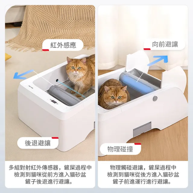 【Familiars魔寵】貓砂盆 全自動貓砂機（Q1 APP款）輕享版(APP智控/紅外觸碰感應/數顯屏)