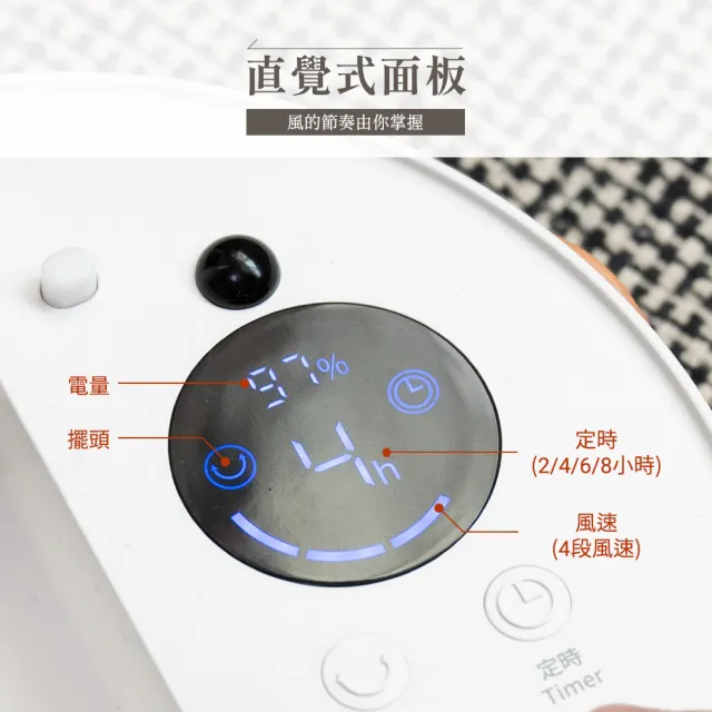 【撥撥的架子】8吋遙控折疊風扇 暖光摺疊風扇 電風扇 伸縮立扇 充電式摺疊風扇 落地風扇