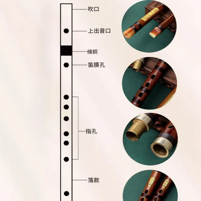 【Quality 聚家】中國笛 笛子 長笛 竹笛 豎笛 橫笛 短笛 木笛 笛膜 民族吹奏樂器 傳統樂器（豎吹橫吹兩用）