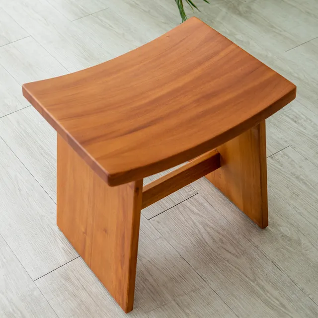 【Mahogany 瑪荷尼家具】免組裝  45X35X42 晨光丹麥化妝椅MYR-C  全原木桃花心木  化妝椅 M1-BR34(G3)