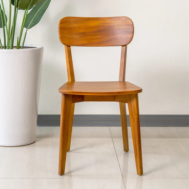 【Mahogany 瑪荷尼家具】免組裝  44X47X80  晨曉餐椅MYR-C   全原木桃花心木 餐椅  M1-DR30(G3)