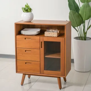 【Mahogany 瑪荷尼家具】免組裝 80X40X100 晨光80矮櫃G2 MYR-C 全原木桃花心木 收納櫃 M1-CS30-2.6M(KD/G2)