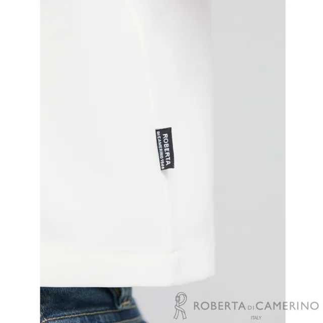 【ROBERTA 諾貝達】純白知性法式船型領短版上衣 DBJ56-91