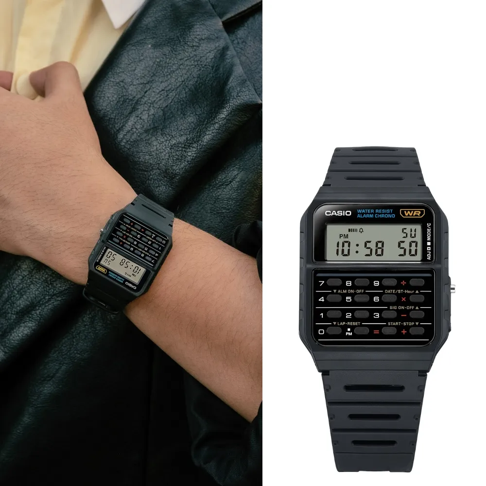 【CASIO 卡西歐】計算機功能電子錶(CA-53W-1)