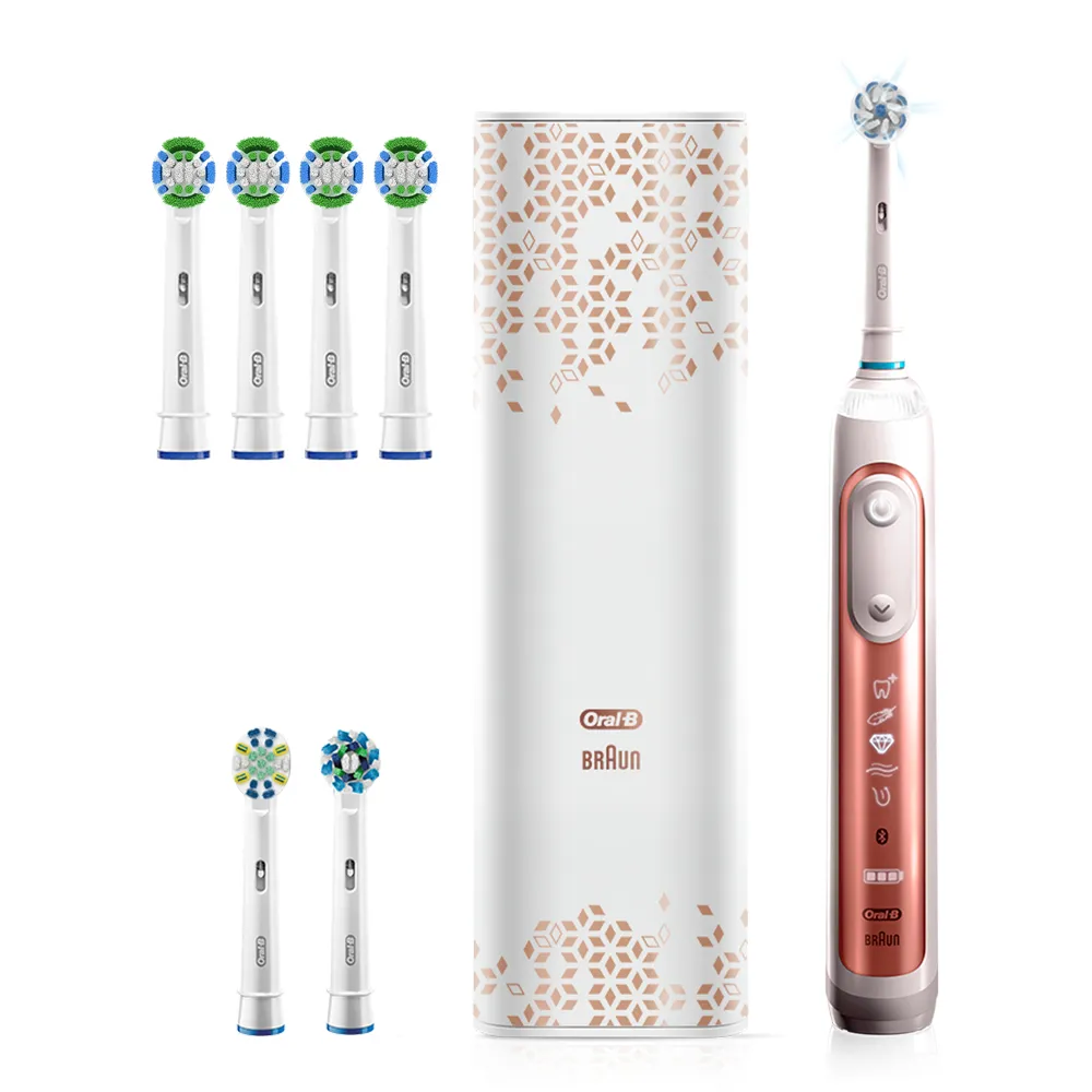 【德國百靈Oral-B-】Genius9000 3D智慧追蹤電動牙刷-玫瑰金