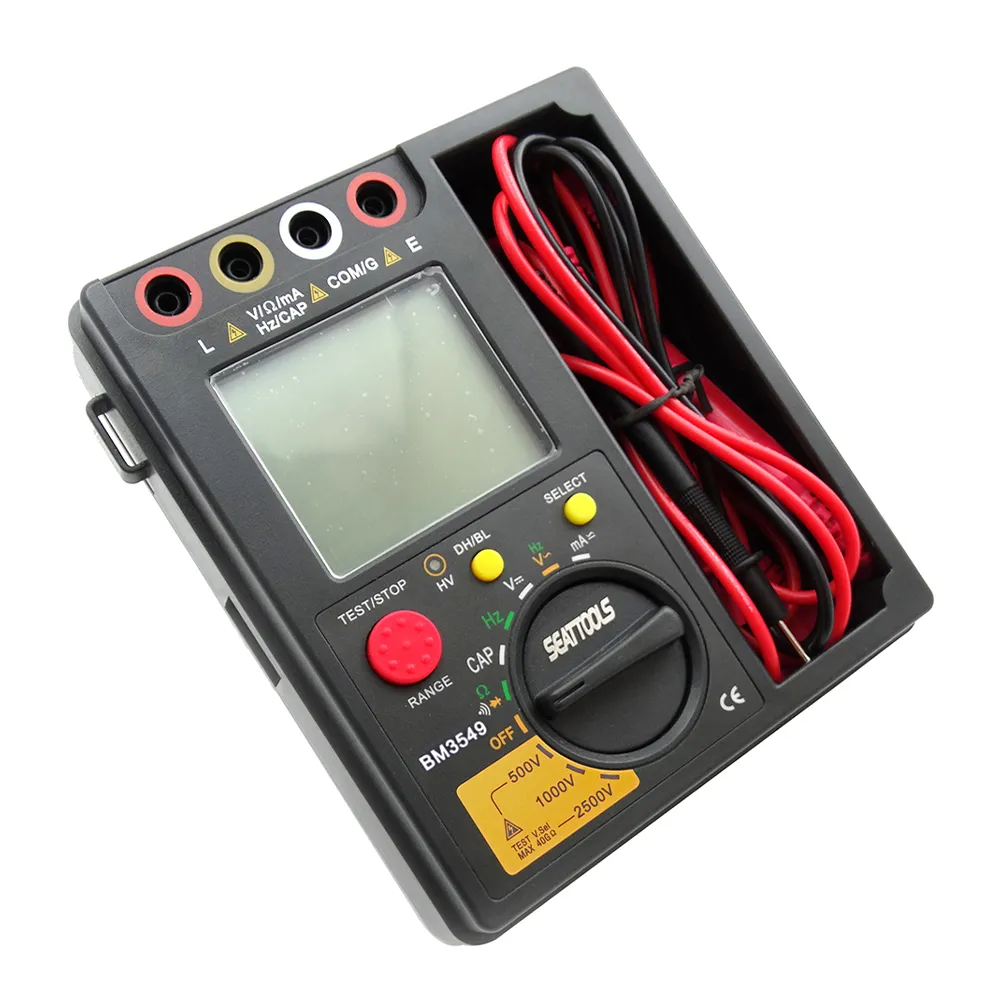 2500V數位絕緣阻抗測試計 兆歐表 電阻計 絕緣電阻測試儀 絕緣電阻計 萬用錶 阻抗測試器 高阻計180-BM3549