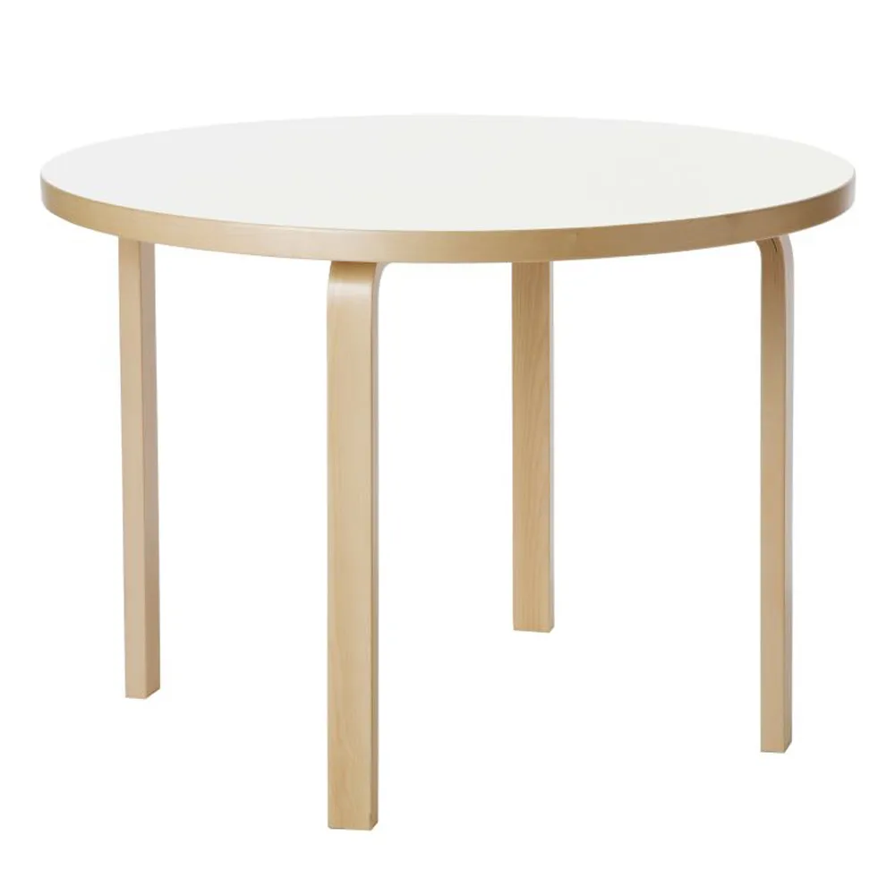 【北歐櫥窗】Artek Aalto Table 90A 圓桌(白色桌面、直徑 100 公分)