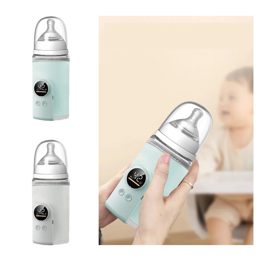 嬰兒奶瓶保溫套 Type-C快充可攜式溫奶器 熱奶器 加熱恆溫杯套 奶瓶加熱保溫 6檔調溫 智能數顯 618