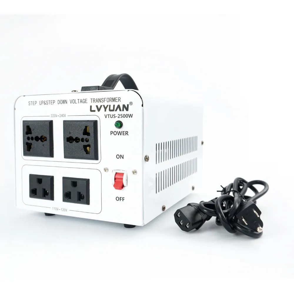 電壓轉換器 2500W 220v轉110v 旅行萬用接頭 國際變壓器 升壓器 208-AT2025(萬用轉接插座 變壓器)
