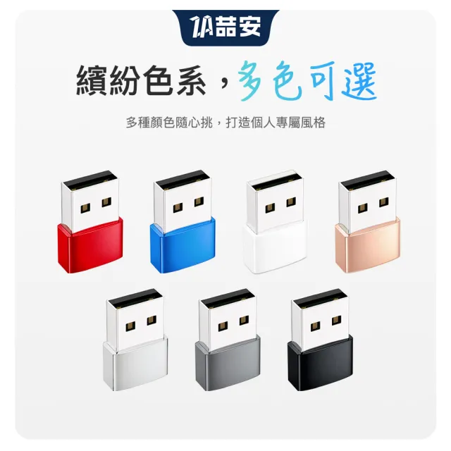 【ZA 喆安】USB2.0 Type-A公 to C母OTG轉接頭 USB C to Type-A轉接頭(適用iPhone17/16/筆電/手機)