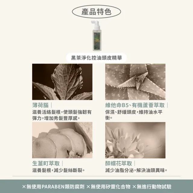 【Pxppy】黑茶淨化控油頭皮噴霧115mL Poppy21罌粟狂想 調理頭皮 油水平衡 清涼舒爽 防止頭皮異味 薄荷