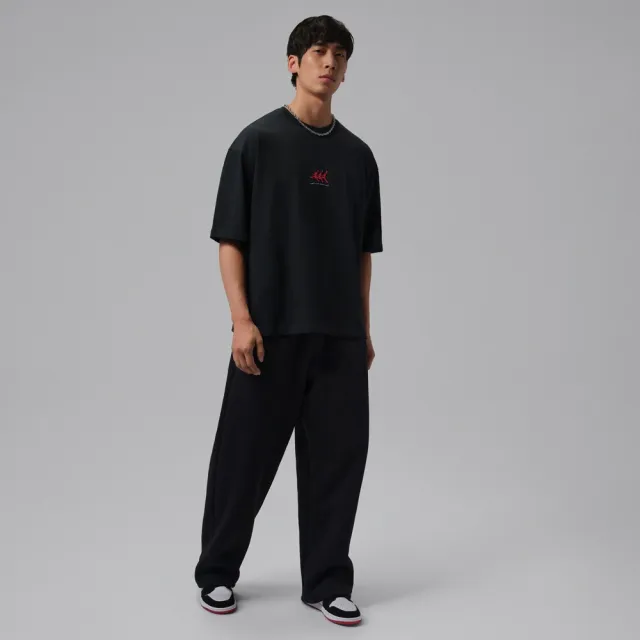 【NIKE 耐吉】AS M J FLT GFX OVSZ SS CREW 男 短袖上衣 T恤 喬丹 寬鬆 黑(IF3134010)