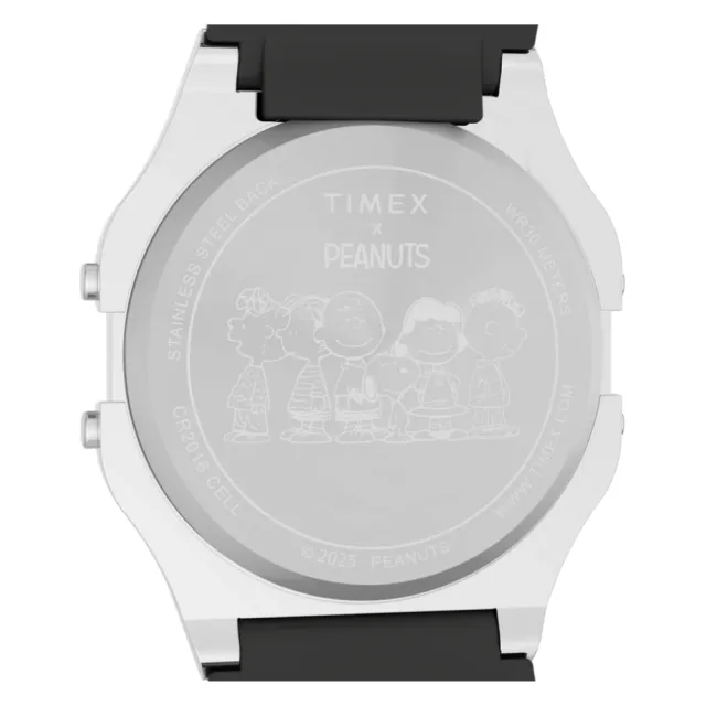 【TIMEX】天美時 T80 x Peanuts 34 毫米 史努比太空系列 聯名電子錶 TXTW2W90100