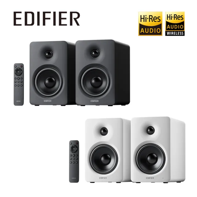 【EDIFIER】M90 2.0藍牙喇叭(Hi-Res認證/LDAC 高清解碼/藍牙6.0/HDMI eARC/居家美型藍牙音箱)