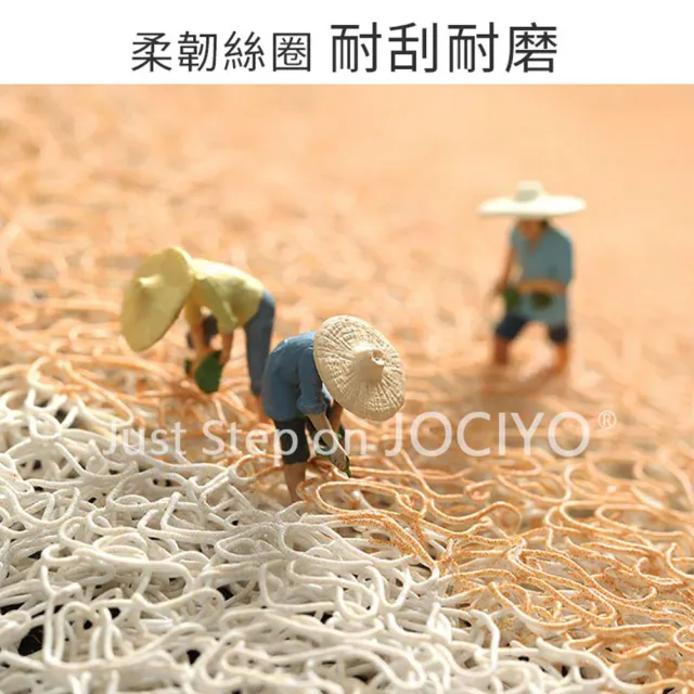 【JOCIYO 聚時柚】貓喵咪 絲圈刮泥地墊120*80cm玄關落塵防滑 進門腳踏墊 可剪裁地毯