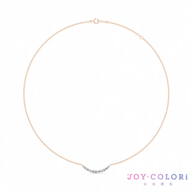 【JOY COLORi 未來鑽石】10K金 鑽石項鍊(培育鑽石 星塵微笑 NN0977LG)
