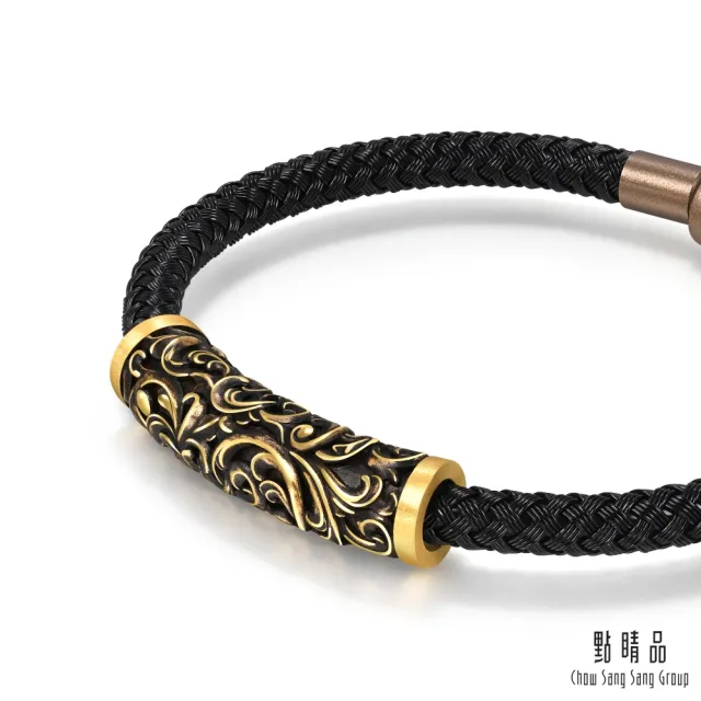【點睛品】卷草紋 黃金手繩 _計價黃金