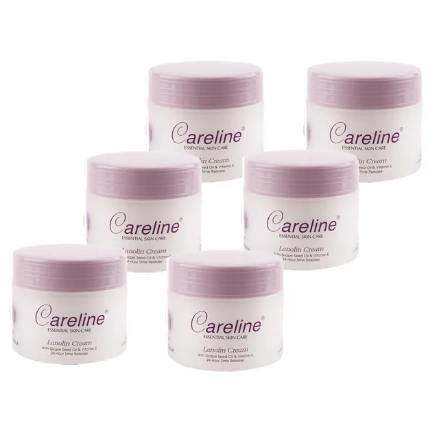 【Careline】綿羊霜含葡萄籽油及維他命E (6入組 100ml/罐)