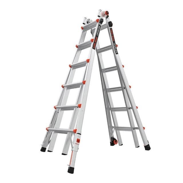 【Little Giant 小巨人】美國小巨人 LEVELER M26萬用梯含自動腳(6-11呎) 16526-801