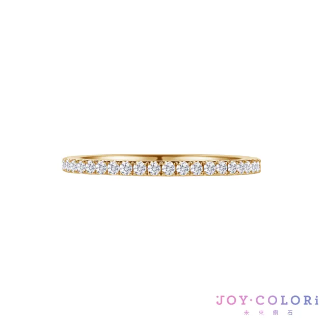 【JOY COLORi 未來鑽石】18K金 鑽石線戒(培育鑽石 光年細語 RW0515LG)