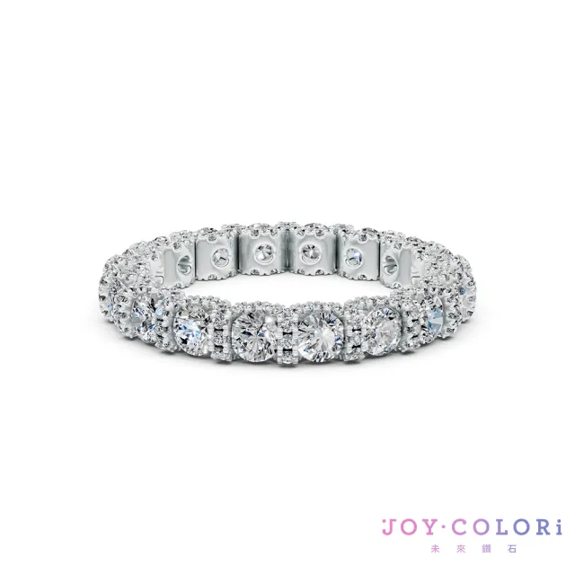 【JOY COLORi 未來鑽石】14K金 環繞圓鑽線戒(培育鑽石 Eternity 永恆系列 RWJ346LG)