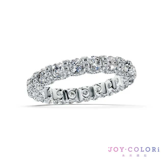 【JOY COLORi 未來鑽石】14K金 環繞圓鑽線戒(培育鑽石 Eternity 永恆系列 RWJ346LG)